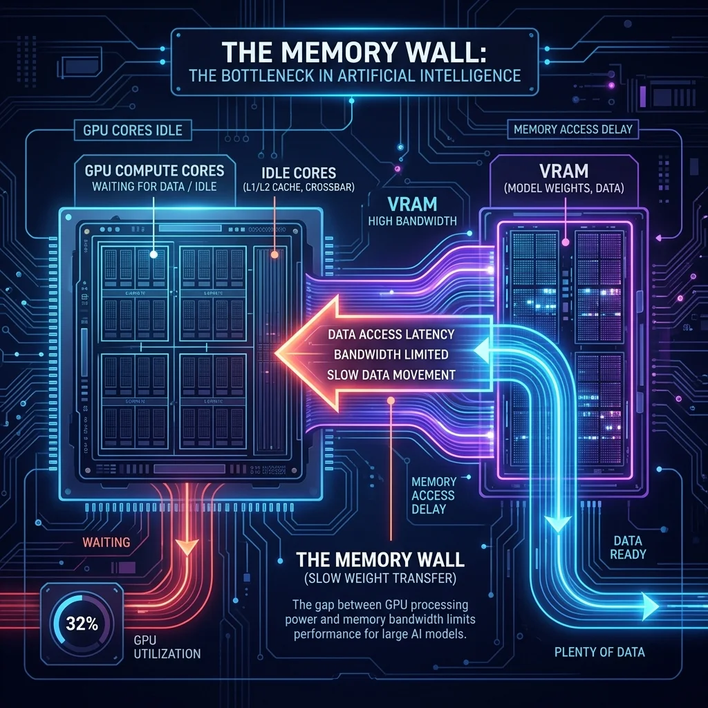 The Memory Wall GPU Inference Bottleneck