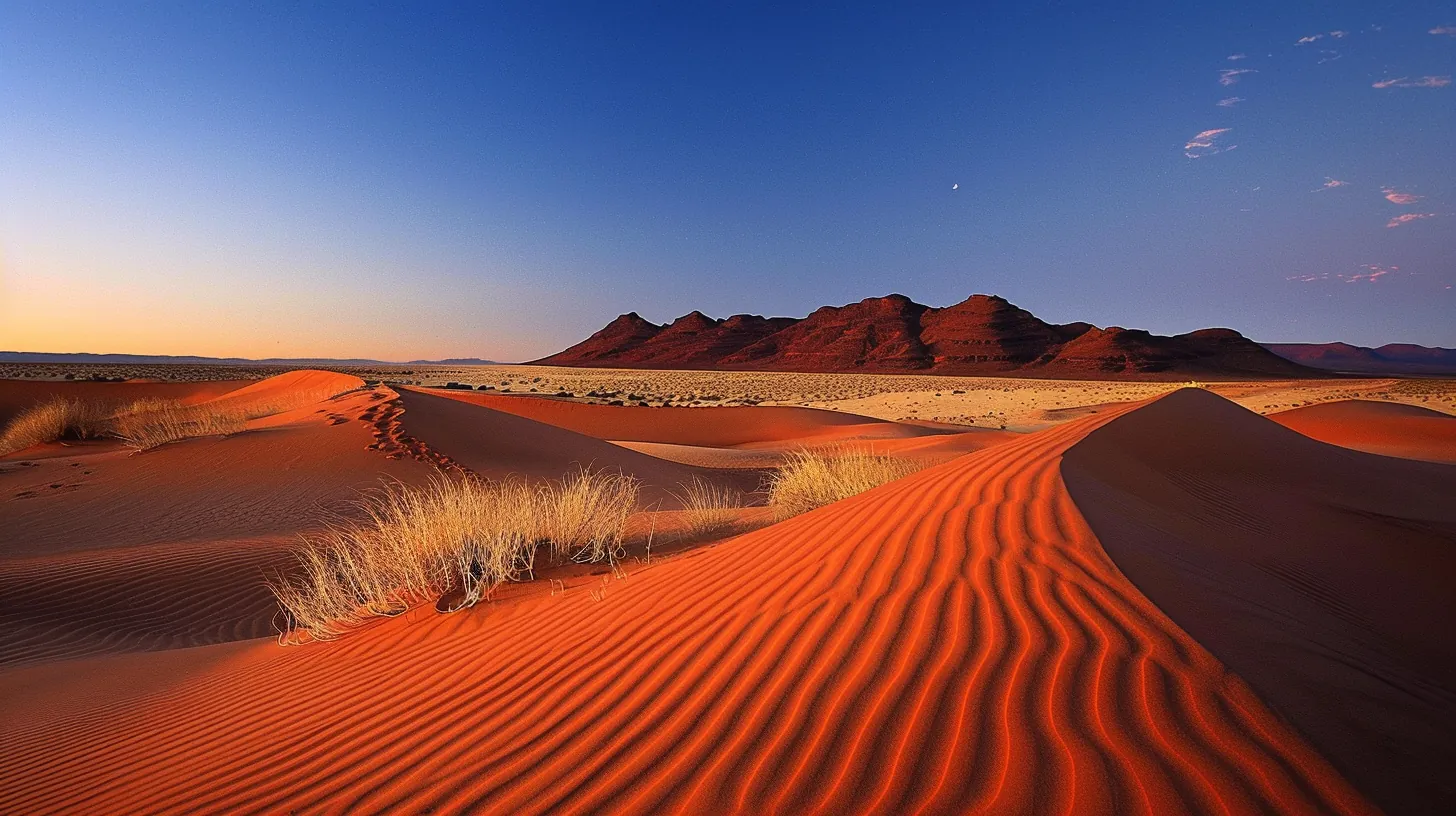 sharp shadows at twilight