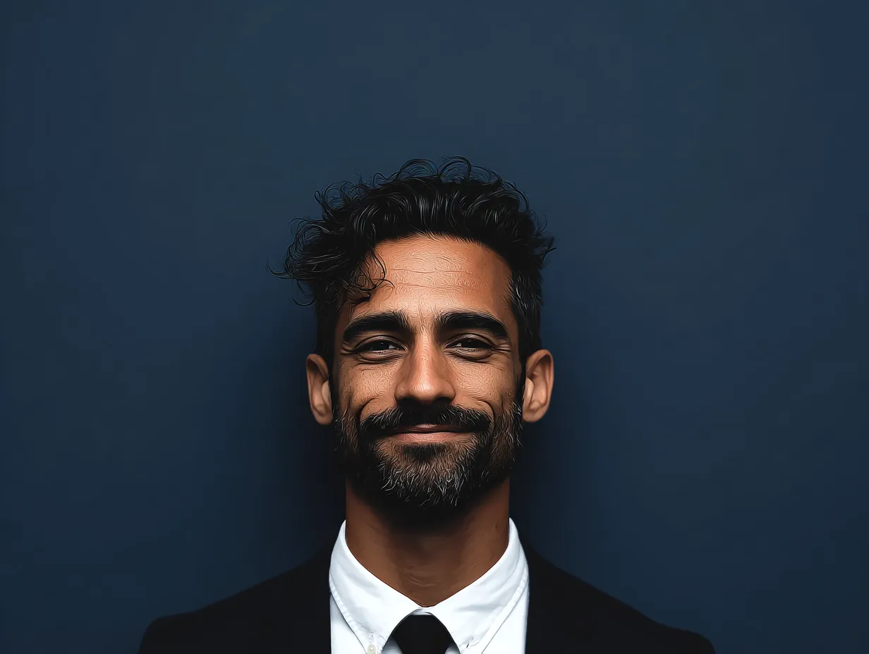 Corporate headshot of a business executive with Midjourney SREF 178455688