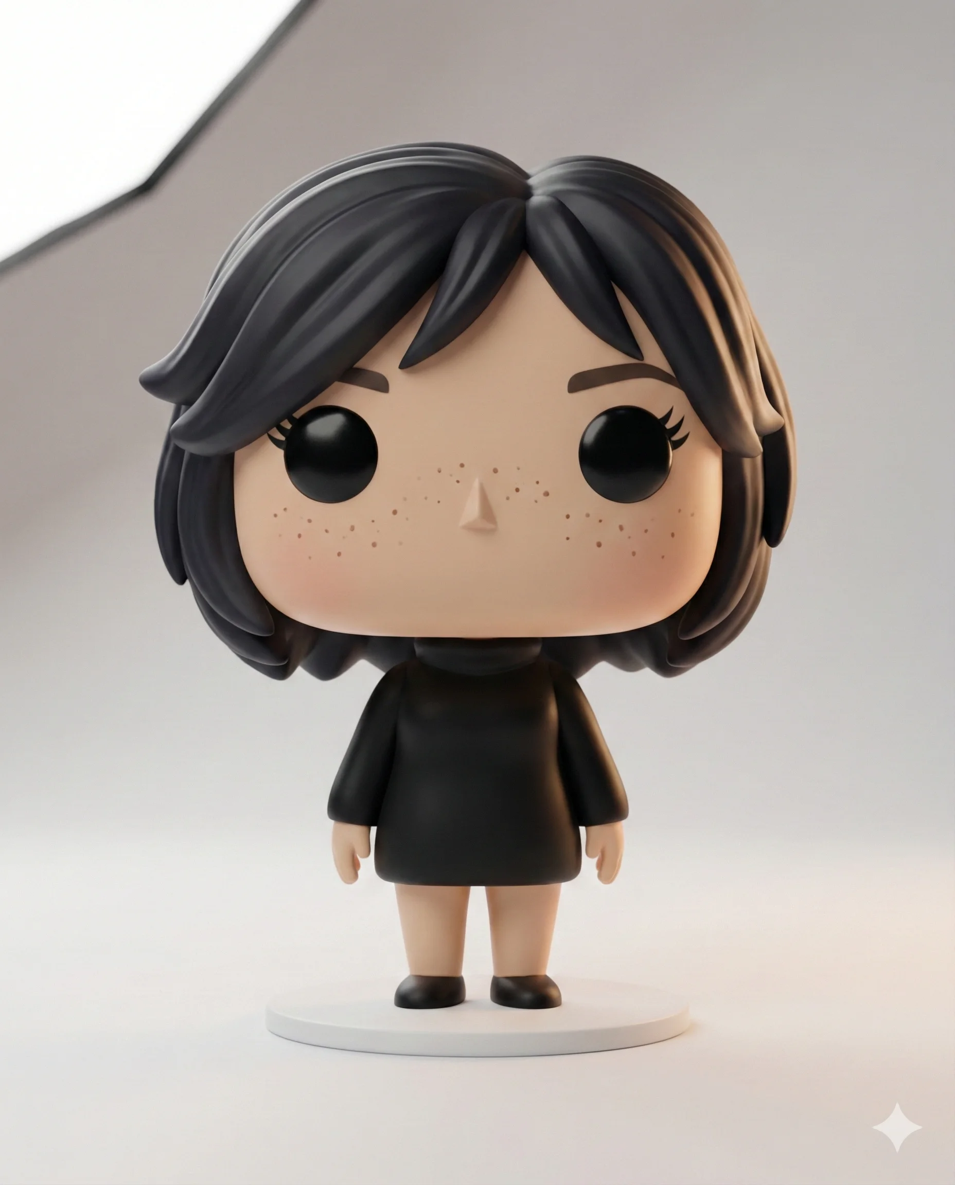 Vinyl collectible toy transformation in Funko Pop style with chibi proportions